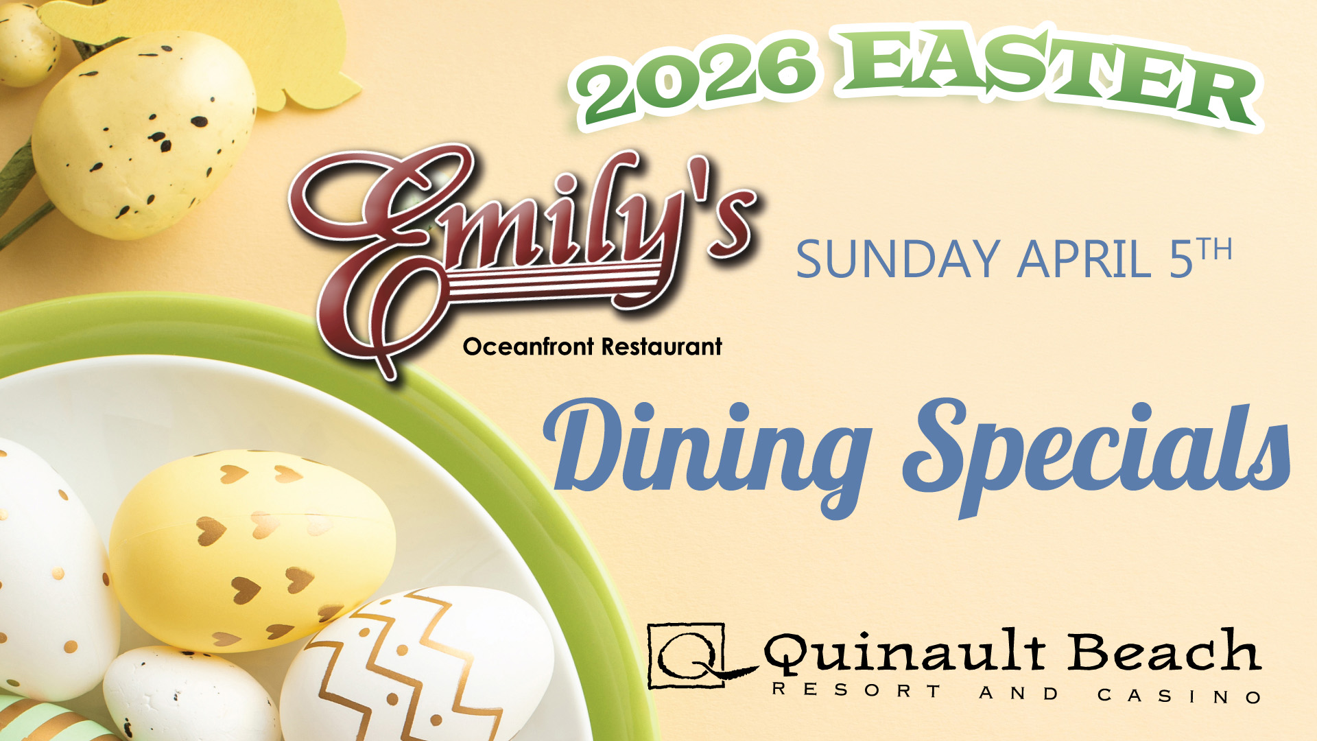 <b>Easter</b> Dining Specials
