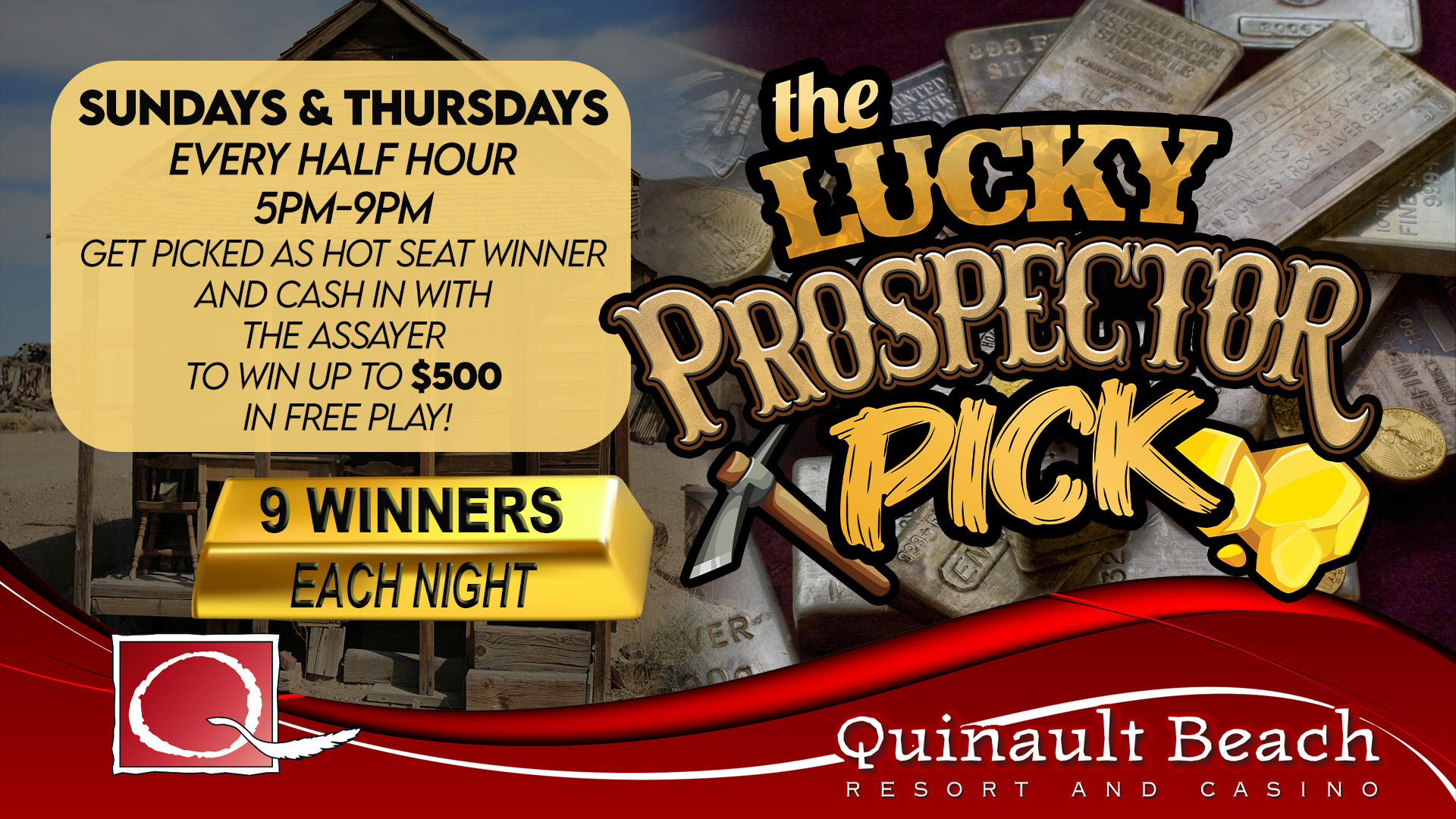 Lucky Prospector Pick Hot Seats