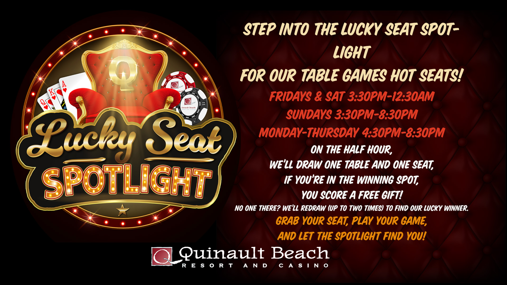 Lucky Seat <b>Spotlight</b>