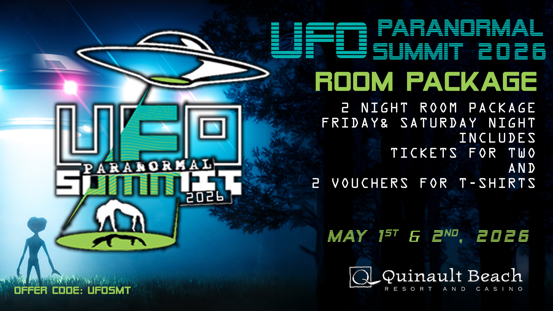 UFO/Paranormal Summit Room Package